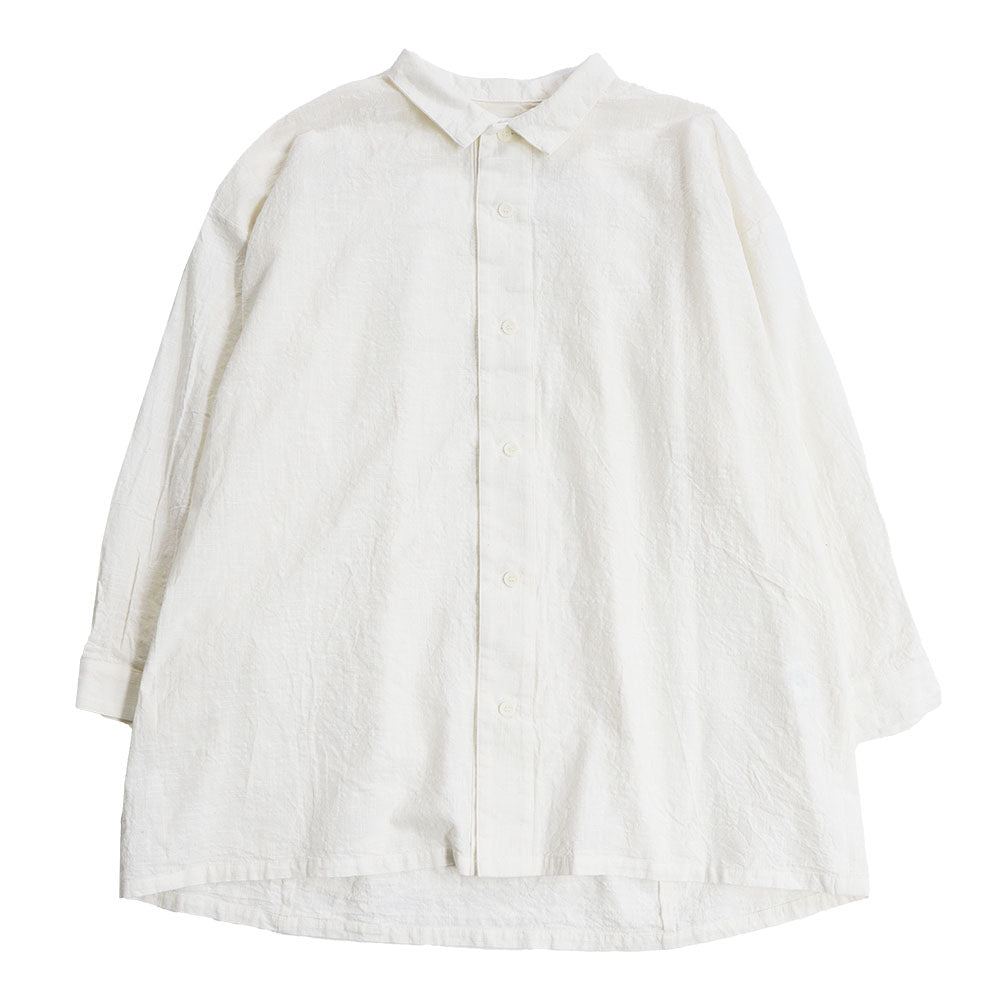 Giemon Giemon Kurume Kasuri 休閒襯衫上衣長款男女皆宜 Y5131-2 日本製造