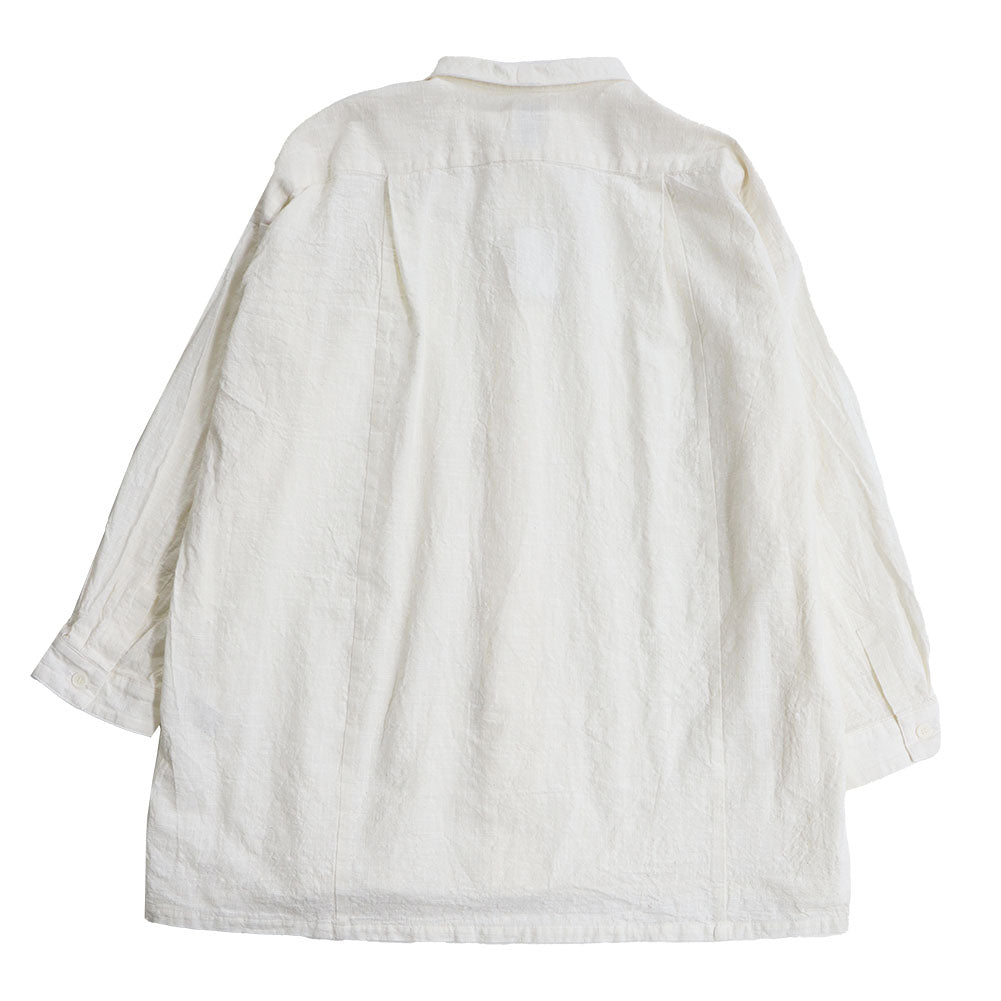 Giemon Giemon Kurume Kasuri 休閒襯衫上衣長款男女皆宜 Y5131-2 日本製造