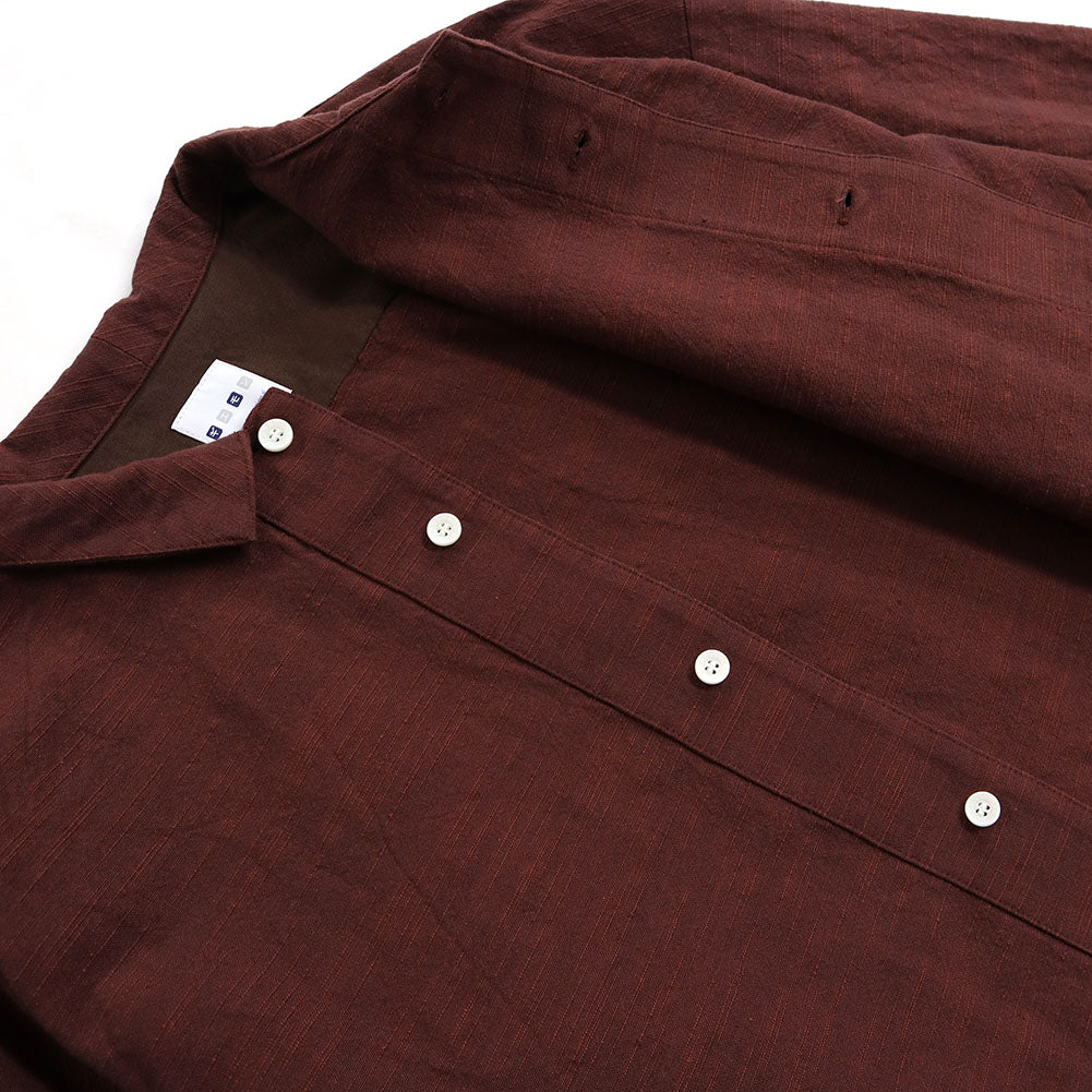 Giemon Giemon Kurume Kasuri 休閒襯衫上衣長款男女皆宜 Y5131-2 日本製造