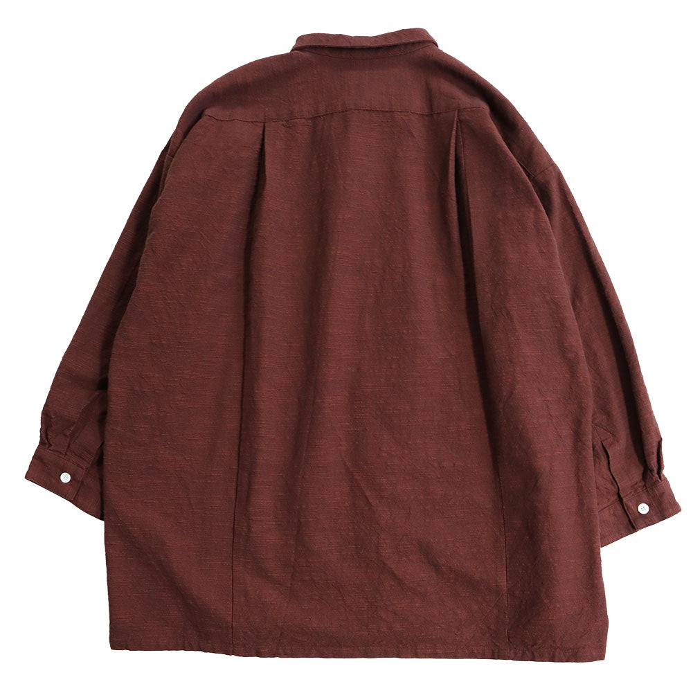 Giemon Giemon Kurume Kasuri 休閒襯衫上衣長款男女皆宜 Y5131-2 日本製造