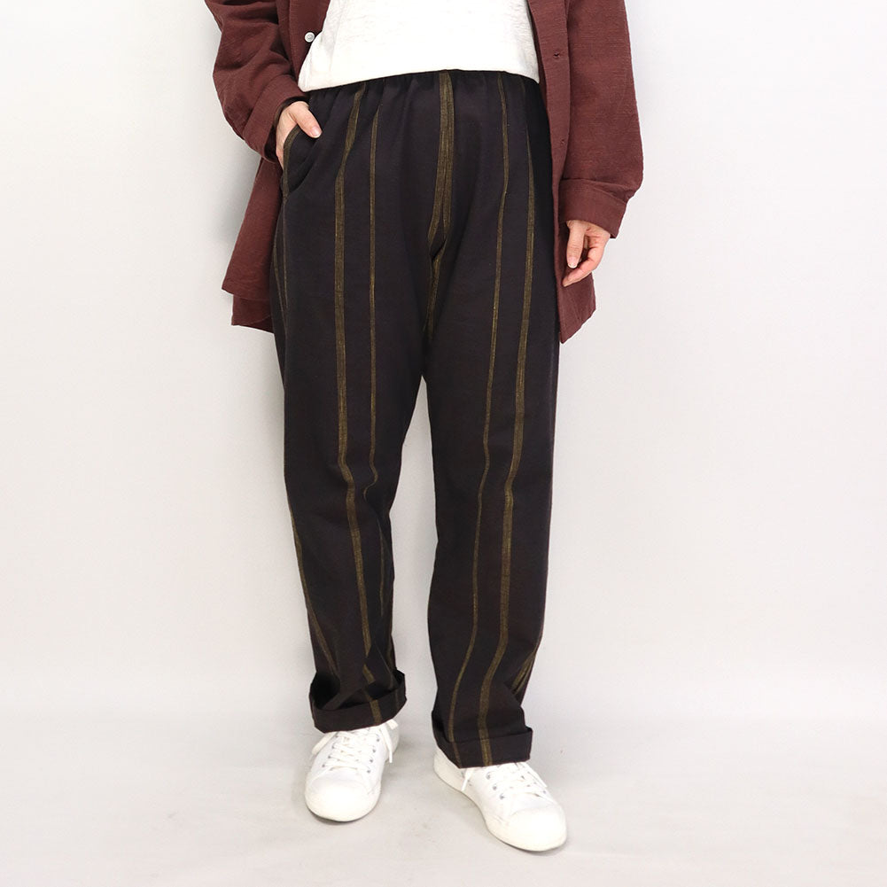 Giemon Giemon Kurume Kasuri Pants 長褲 D748 日本製造