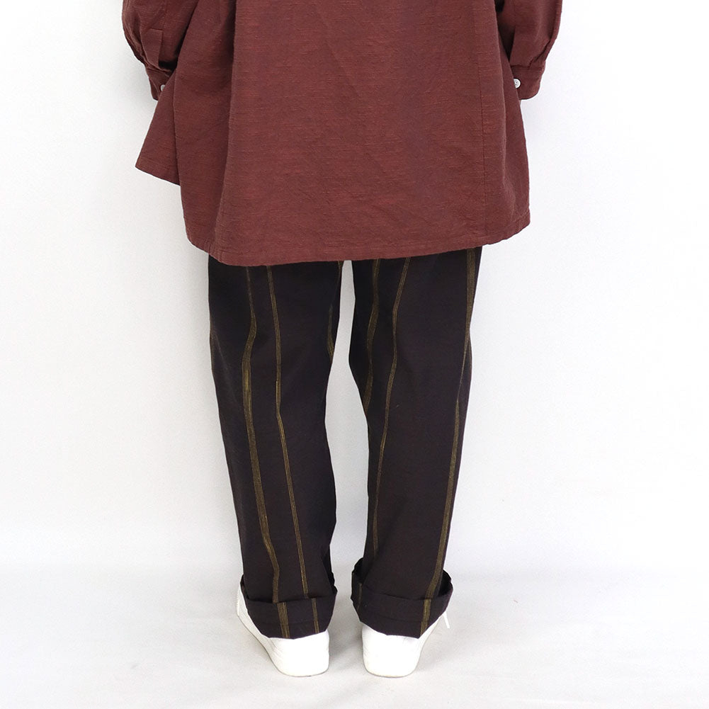 Giemon Giemon Kurume Kasuri Pants 長褲 D748 日本製造