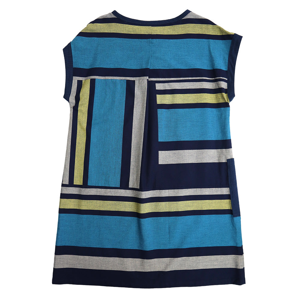 Giemon Giemon Giemon Kurume Kasuri Tunic One Piece Y2155 Made in Japan Spring Summer Free Shipping