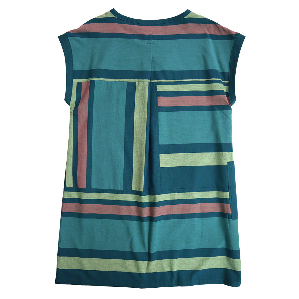 Giemon Giemon Giemon Kurume Kasuri Tunic One Piece Y2155 Made in Japan Spring Summer Free Shipping