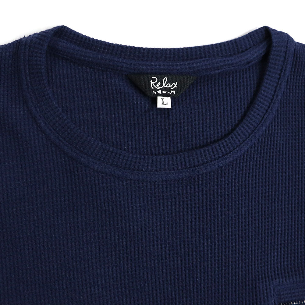 儀右ヱ門 ギエモン ぎえもん Relax ワッフルカットソー R5089