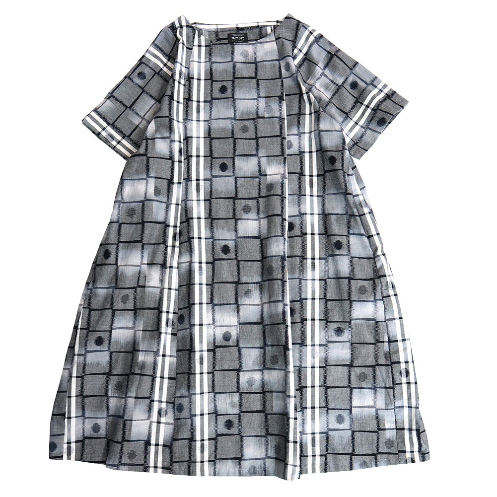 儀右ヱ門 ギエモン ぎえもん 久留米絣 ワンピース タ209 日本製【2025ss】