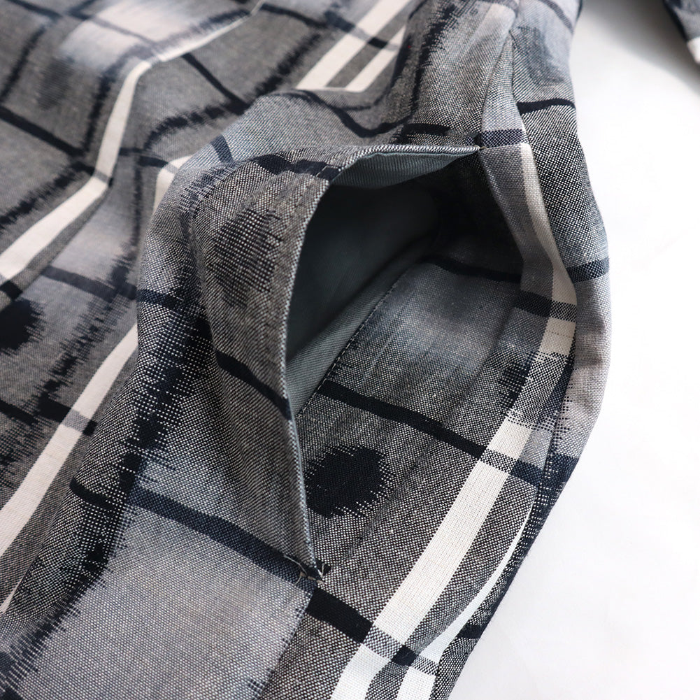 儀右ヱ門 ギエモン ぎえもん 久留米絣 ワンピース タ209 日本製【2025ss】