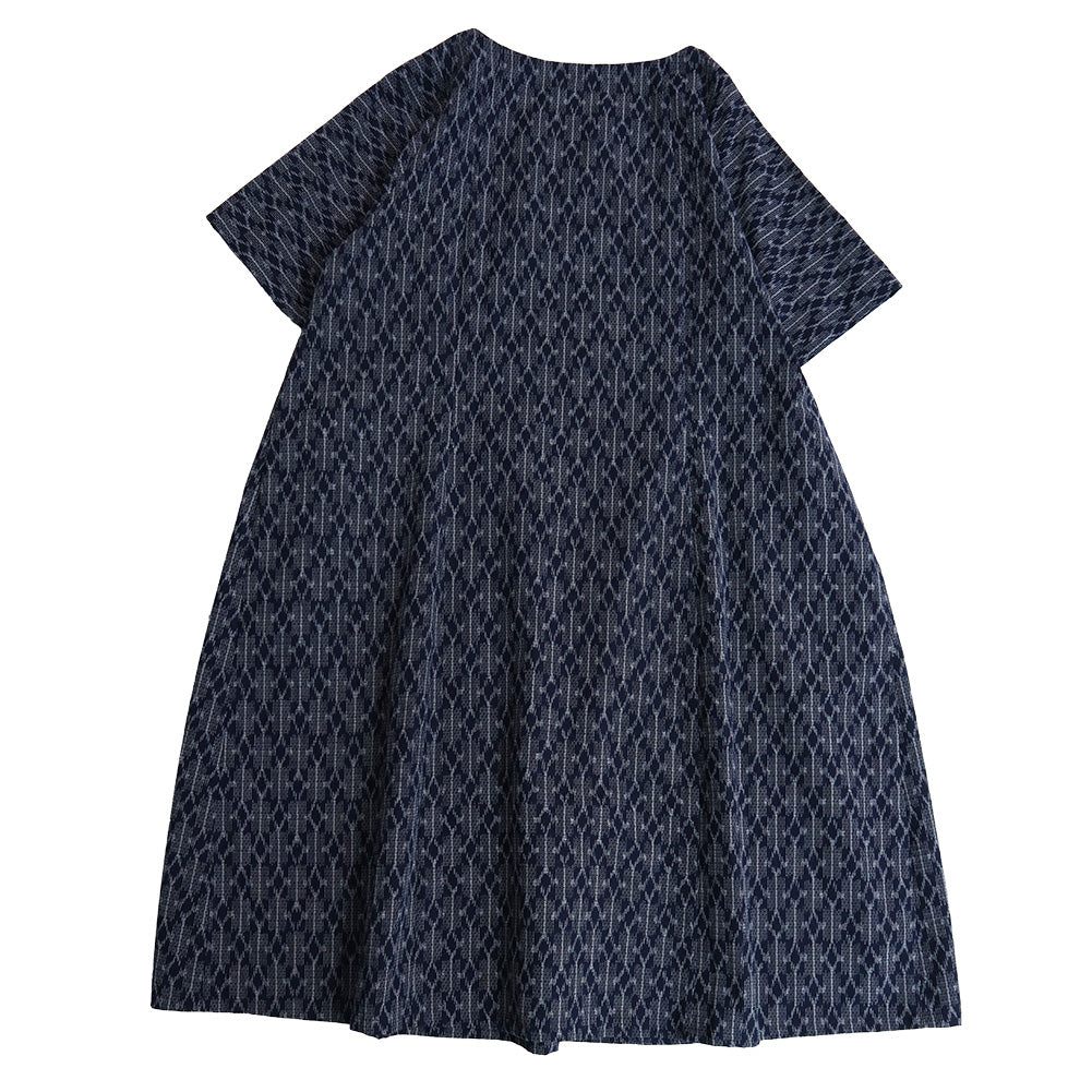 儀右ヱ門 ギエモン ぎえもん 久留米絣 ワンピース タ209 日本製【2025ss】