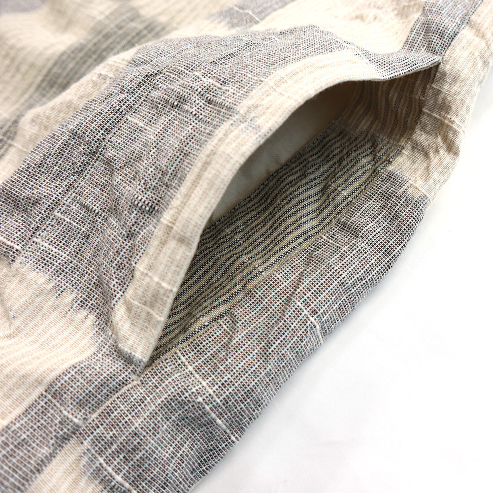 儀右ヱ門 ギエモン ぎえもん 久留米絣 ギャザーブラウス G526 日本製【2025ss】