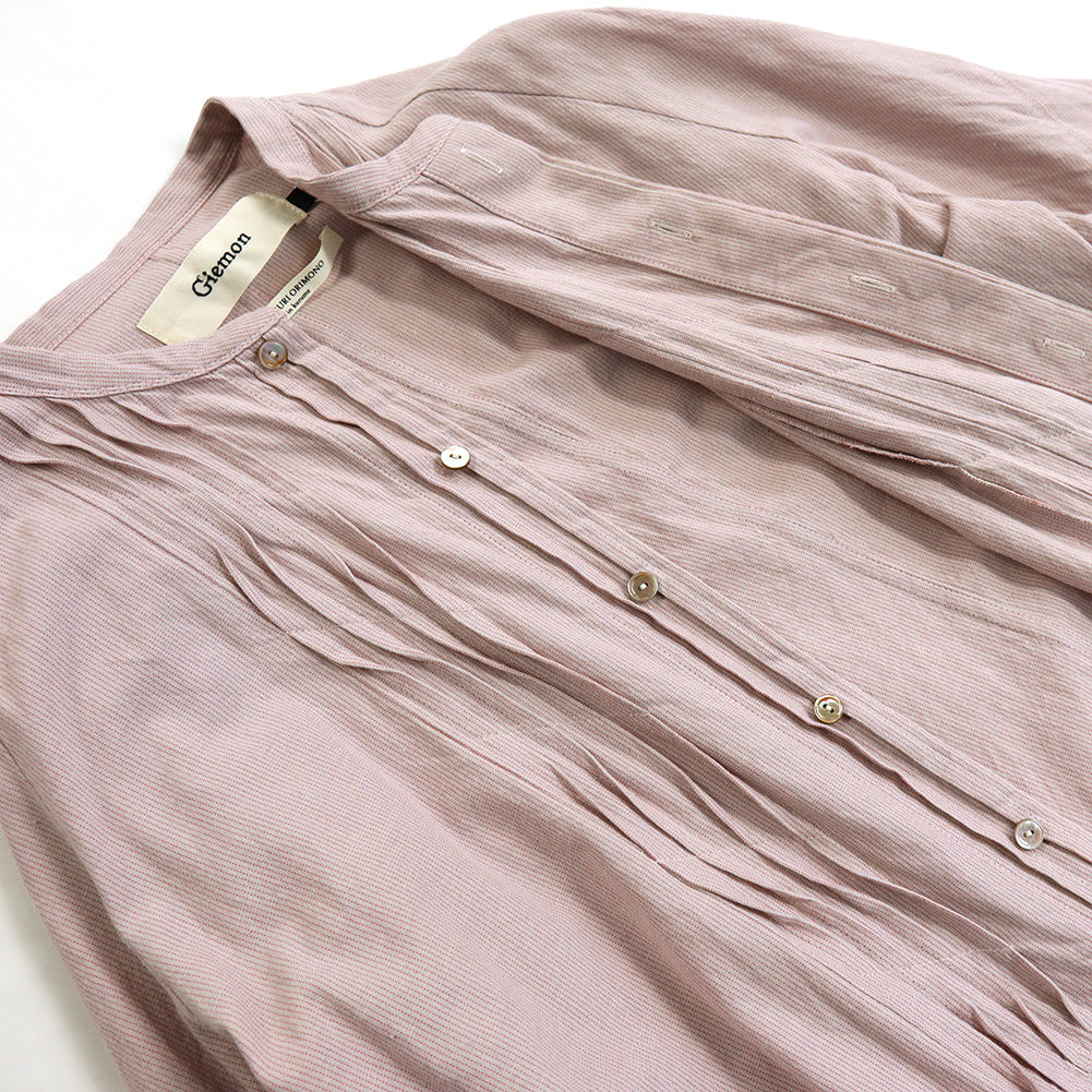 儀右ヱ門 ギエモン ぎえもん 久留米絣 ウェーブワンピース G223 日本製【2025ss】