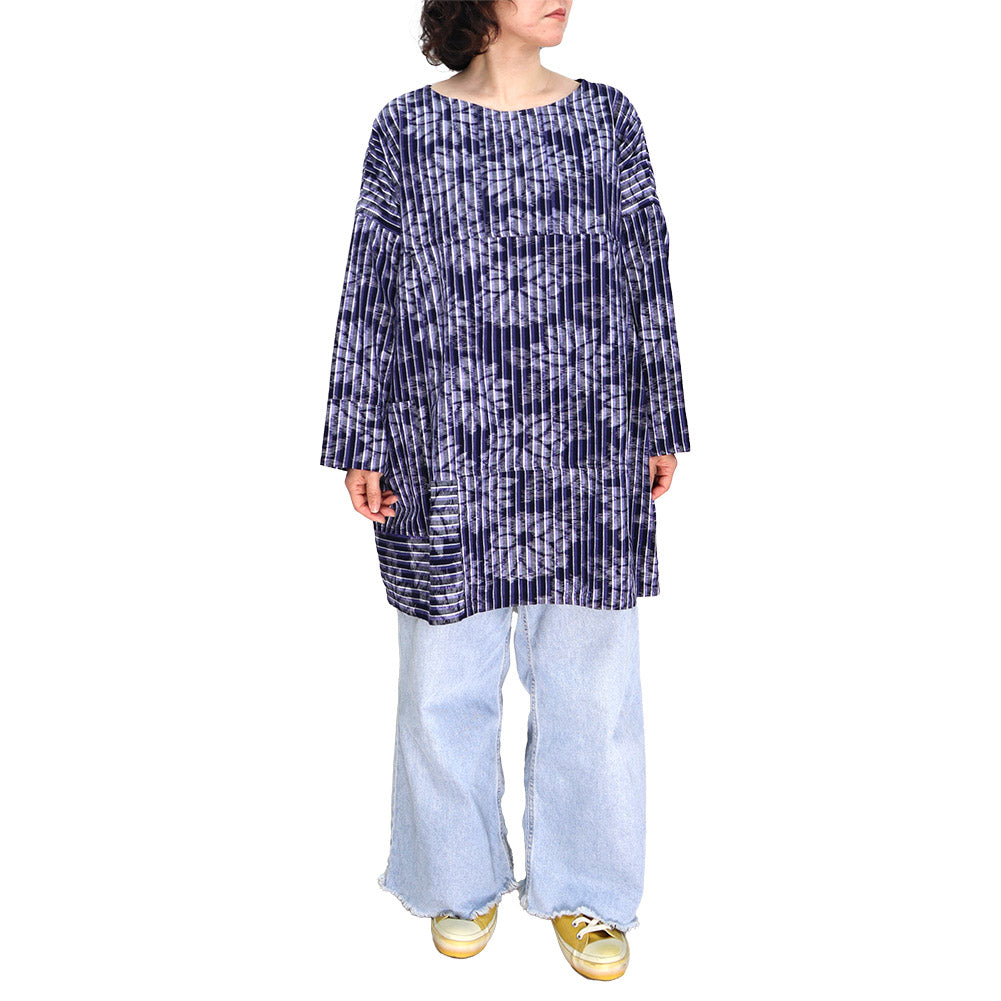 吉右衛門 吉右衛門 久留米笠外套女衫 SO571 日本製