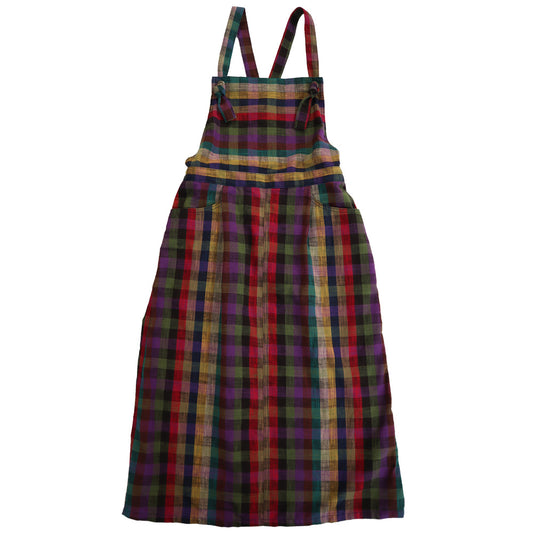 儀右ヱ門 ギエモン ぎえもん 久留米絣 ジャンパースカート Y9069  日本製【2025aw】