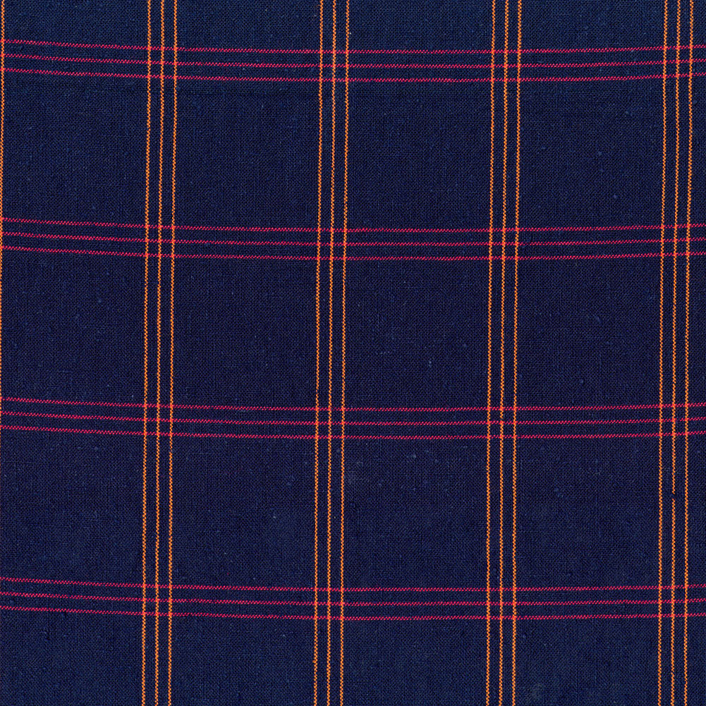 儀右エ門 ギエモン 久留米絣 フレンチスリーブワンピース Y2169 日本製【2024aw】