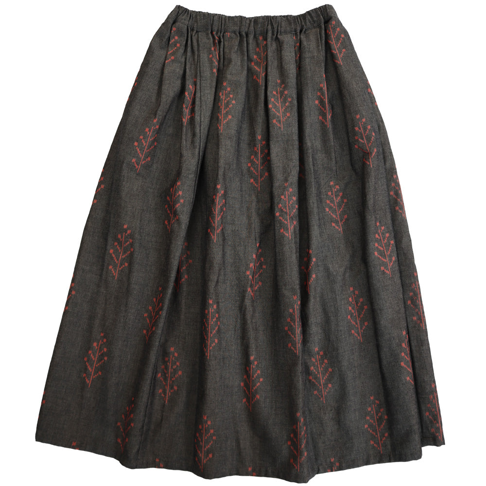 儀右ヱ門 ギエモン ぎえもん 久留米絣 スカート Y9061 日本製【2025aw】