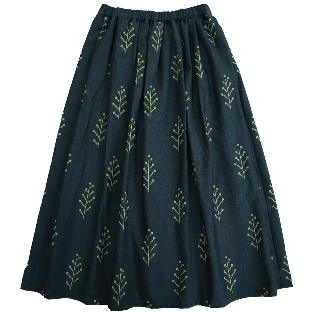 儀右ヱ門 ギエモン ぎえもん 久留米絣 スカート Y9061 日本製【2025aw】