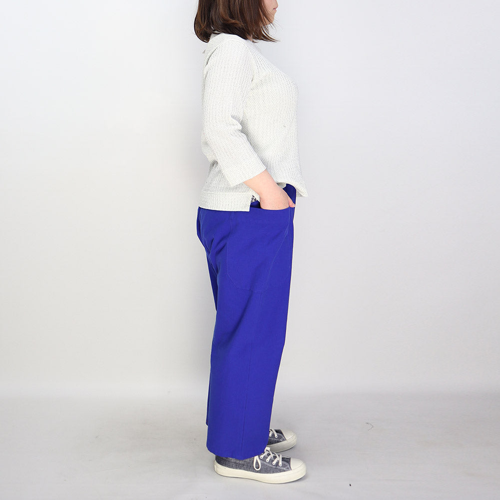 儀右ヱ門 ギエモン ぎえもん 久留米絣 9分丈テイパードパンツ Y7114 日本製【2025ss】