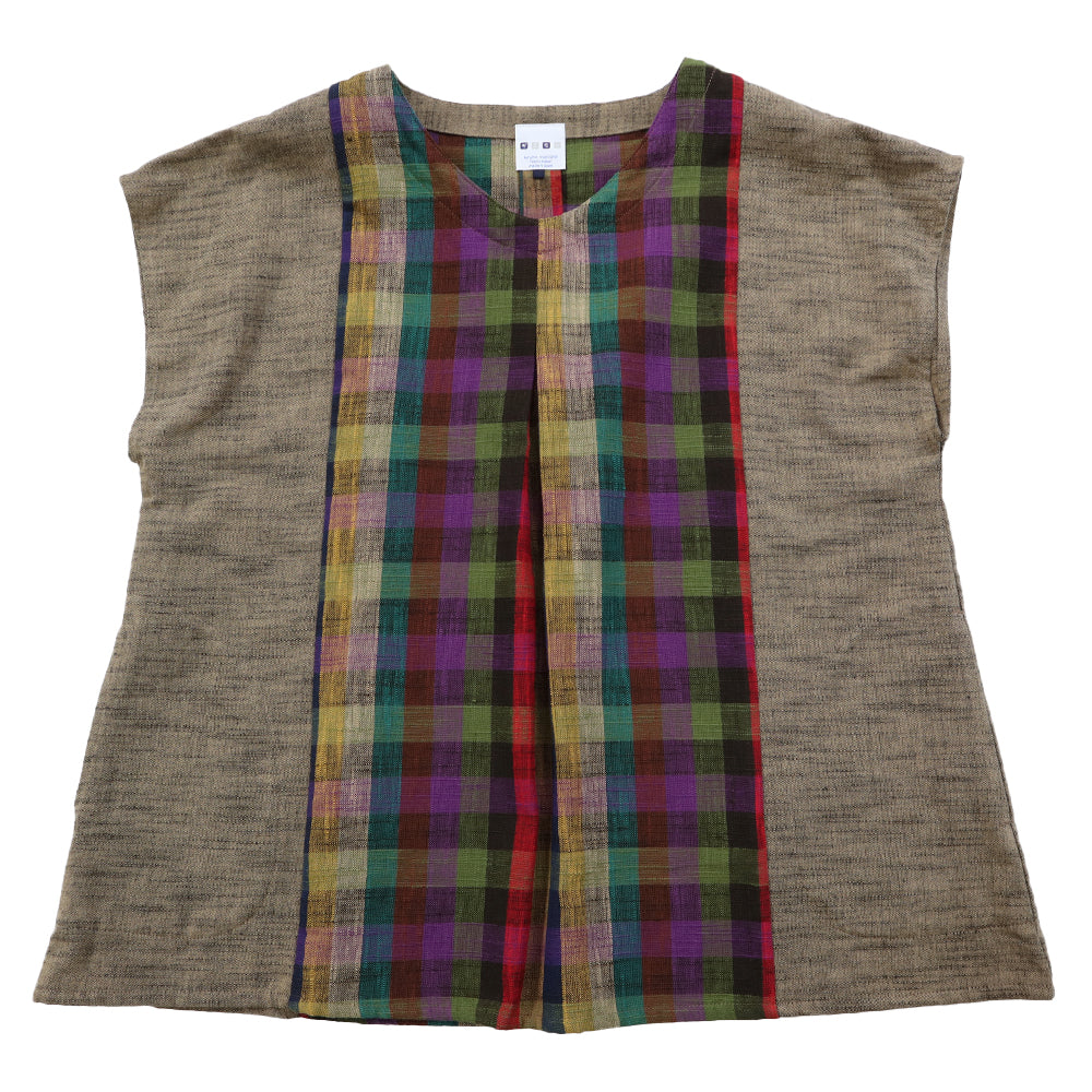 Giemon Kurume Kasuri Blouse Y5141 Made in Japan Mother's Day
