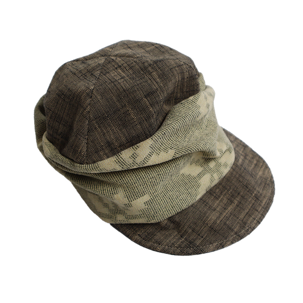 儀右ヱ門 ギエモン ぎえもん 久留米絣 帽子 ソフトキャスケット 日本製 【2025-26gs】