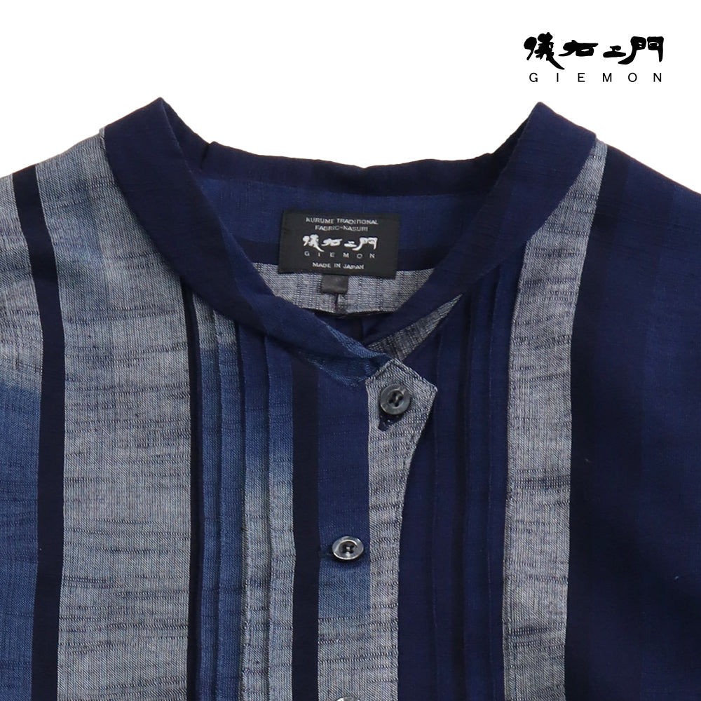 儀右ヱ門 ギエモン ぎえもん 久留米絣 ワンピース タ215  日本製【2025aw】