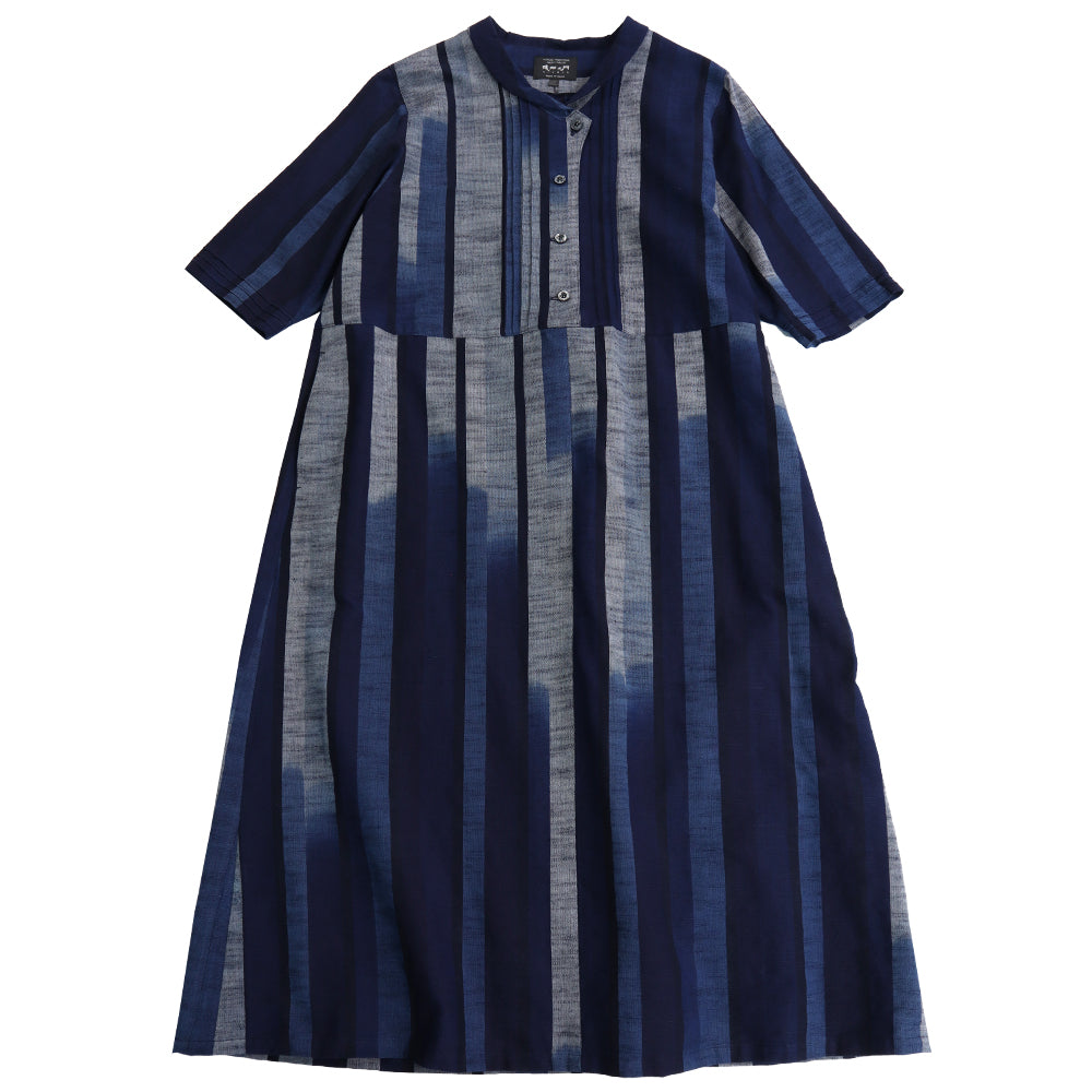 儀右ヱ門 ギエモン ぎえもん 久留米絣 ワンピース タ215  日本製【2025aw】