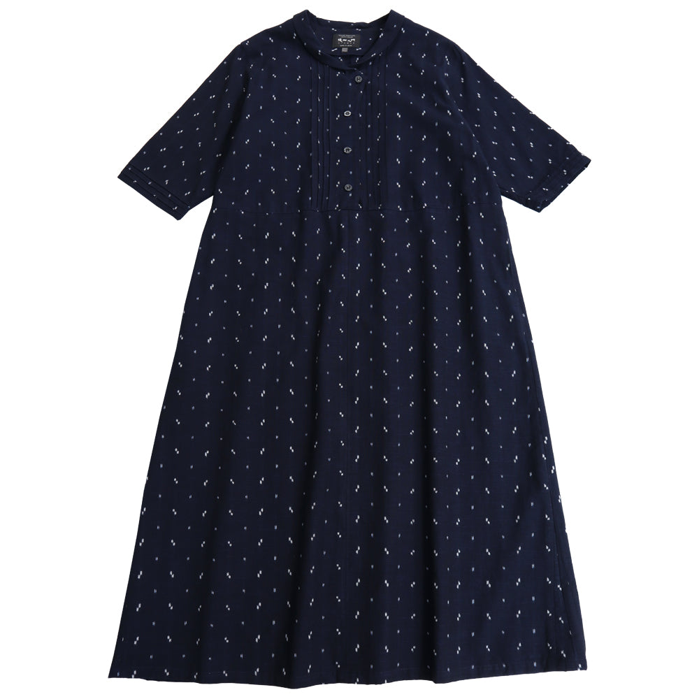 儀右ヱ門 ギエモン ぎえもん 久留米絣 ワンピース タ215  日本製【2025aw】