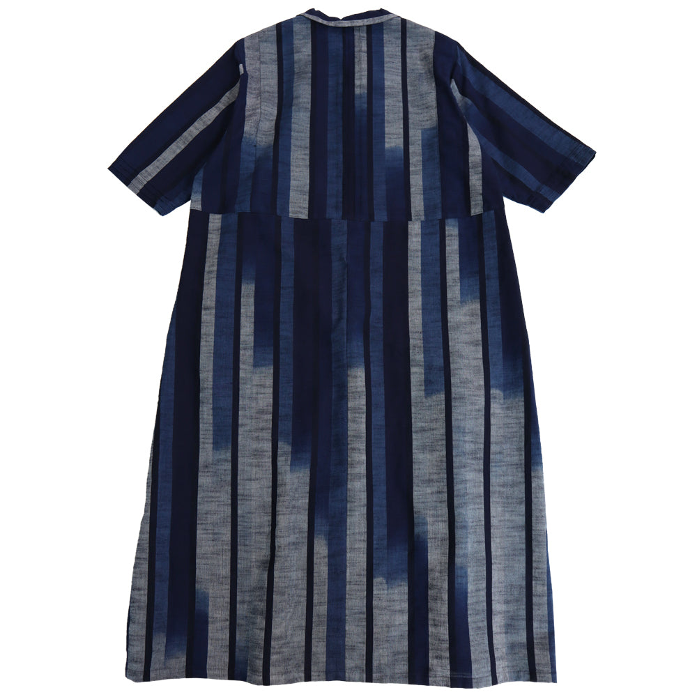 儀右ヱ門 ギエモン ぎえもん 久留米絣 ワンピース タ215  日本製【2025aw】