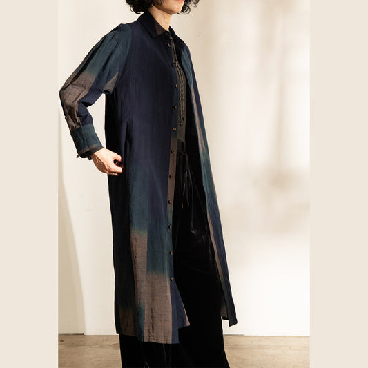 Giemon ギエモン ぎえもん 久留米絣 ワンピース G230  日本製【2025aw】