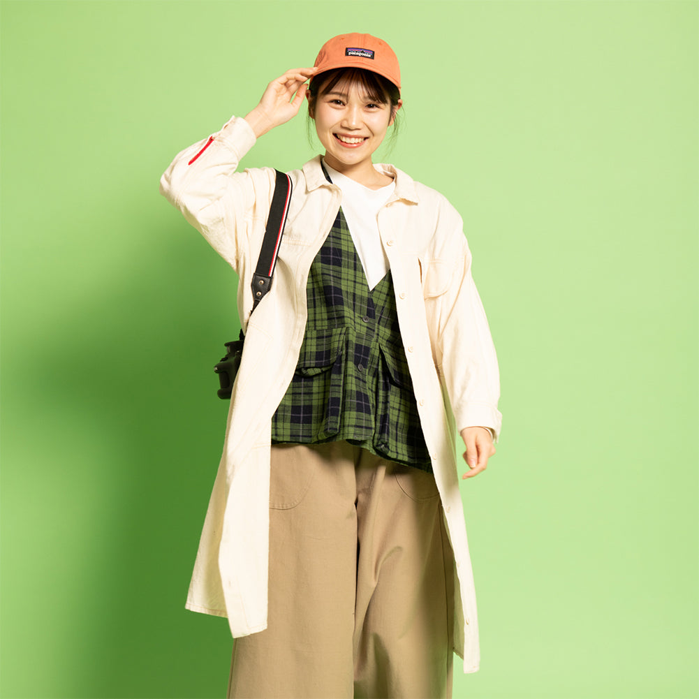 儀右ヱ門 ギエモン ぎえもん 久留米絣 ワンピース  Y2164【2024ss】