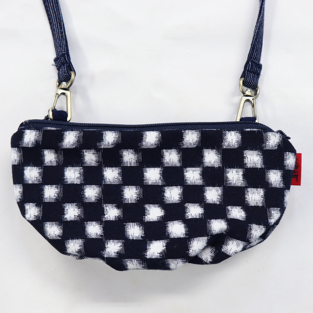 儀右ヱ門 ギエモン ぎえもん 久留米絣 ポシェット VV 日本製 【2025-26gs】