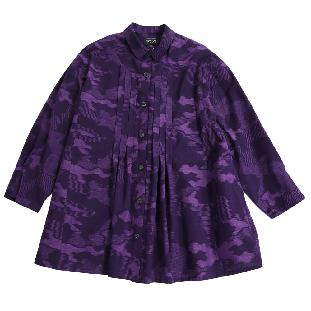 儀右ヱ門 ギエモン ぎえもん 久留米絣 ブラウス タ549 日本製 【2025-26gs】