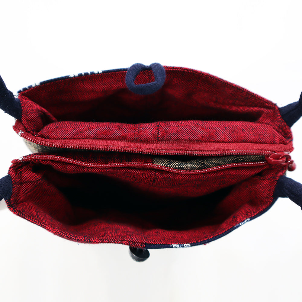 儀右ヱ門 ギエモン ぎえもん 久留米絣  ハンド 桃太郎(小)  日本製【2025aw】