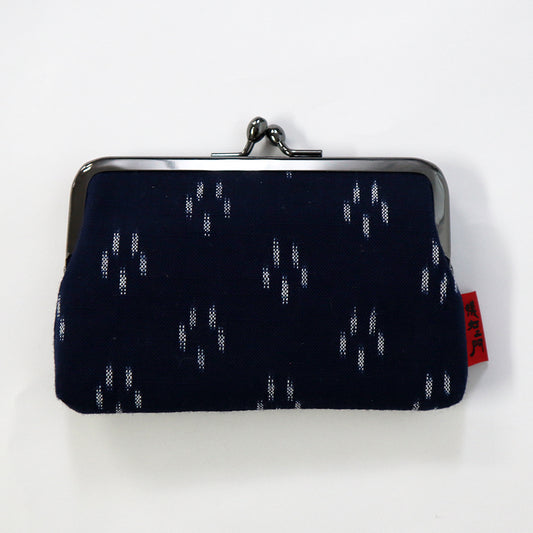 【予約商品】儀右ヱ門 ギエモン ぎえもん 久留米絣 ガマ口 3.8カードケース 日本製 【2025-26gs】