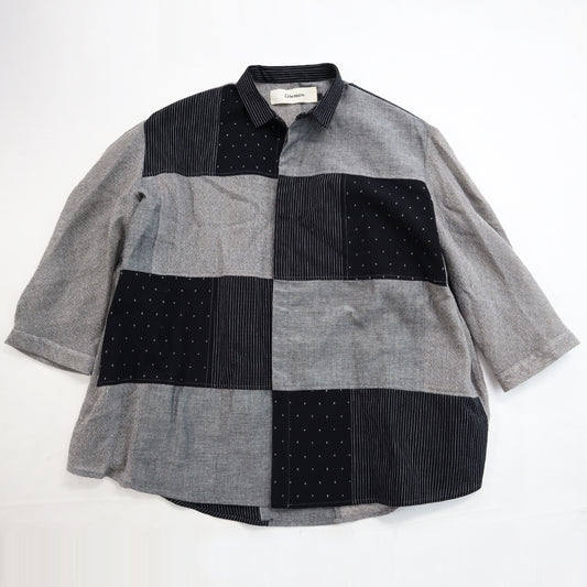 【予約商品】Giemon  ギエモン ぎえもん  久留米絣 ブラウス G530-3 日本製 【2025-26gs】