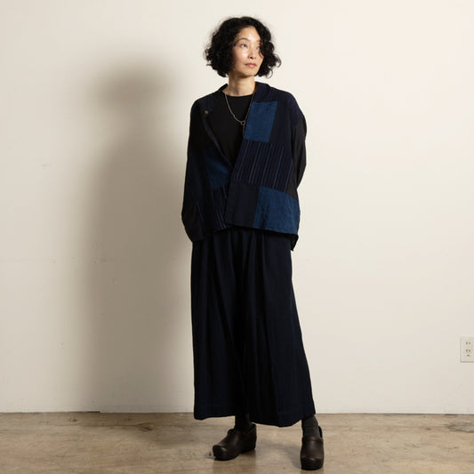 Giemon ギエモン ぎえもん 久留米絣 ブラウス G530  日本製【2025aw】