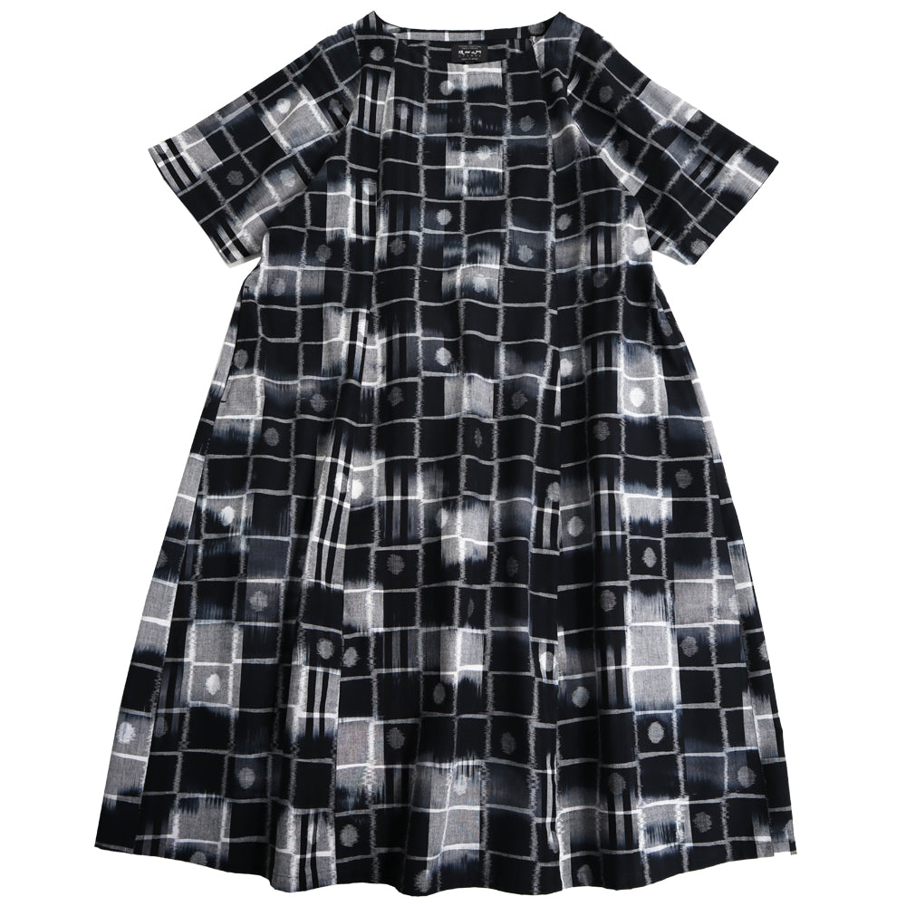 儀右ヱ門 ギエモン ぎえもん 久留米絣 ワンピース タ209 日本製【2025ss】