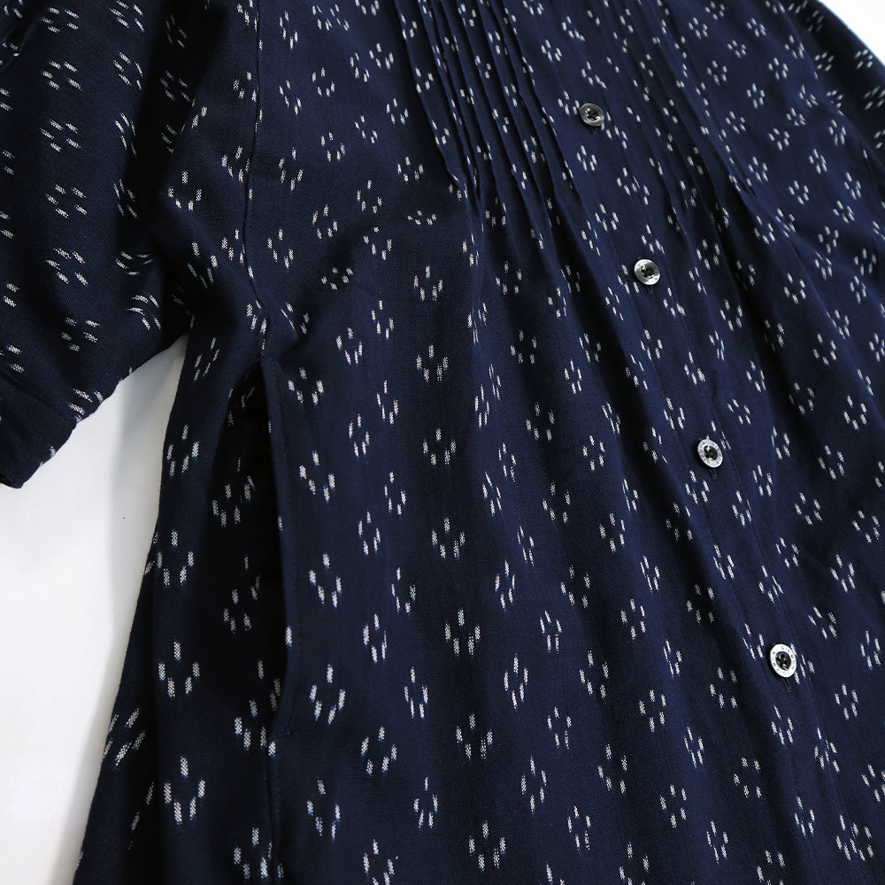 Giemon Kurume Kasuri Blouse Dolman Sleeves S528 Made in Japan Mother's Day