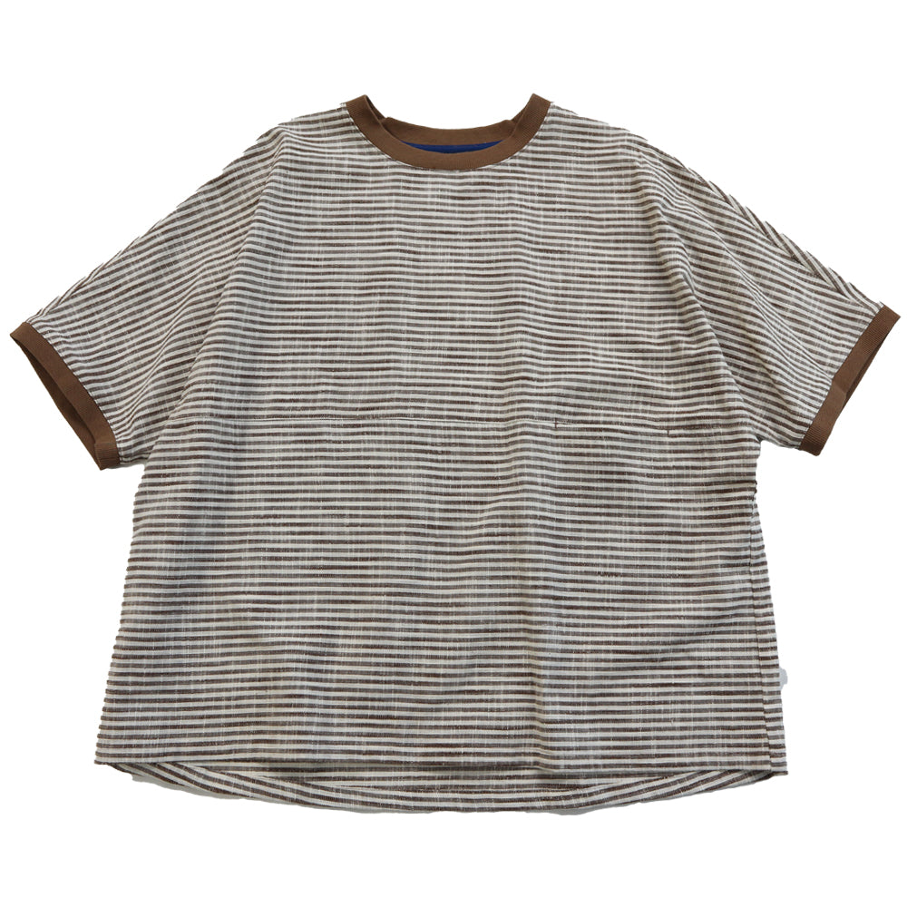 儀右ヱ門 ギエモン ぎえもん 久留米絣 ドルマンスリーブTシャツ ブラウス Y5168 日本製