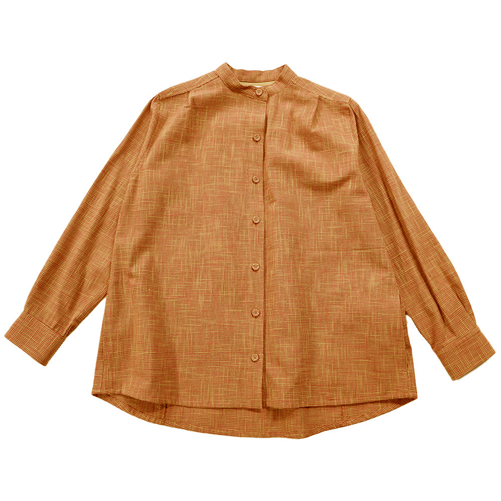 儀右ヱ門 ギエモン ぎえもん 久留米絣 ブラウス Y5175  日本製【2025aw】