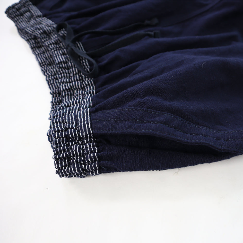 儀右ヱ門 もんぱん 久留米絣 もんぺ ロングパンツ Y7033-2 日本製