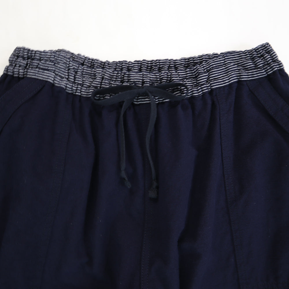 儀右ヱ門 もんぱん 久留米絣 もんぺ ロングパンツ Y7033-2 日本製