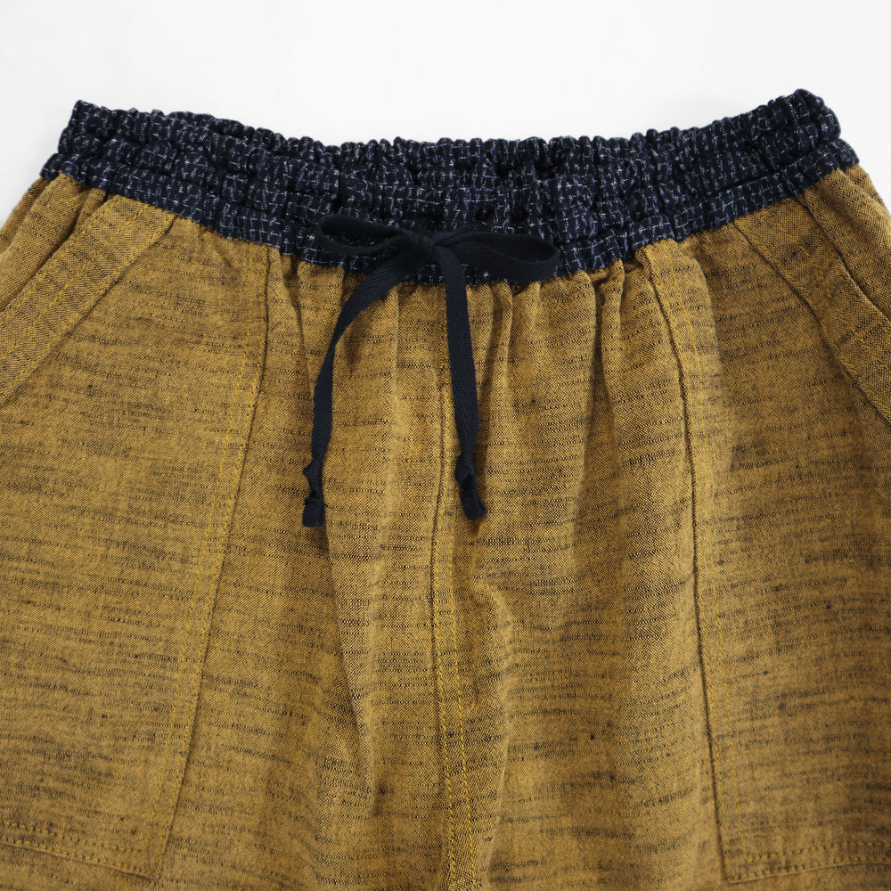 儀右ヱ門 もんぱん 久留米絣 もんぺ ロングパンツ Y7033-2 日本製