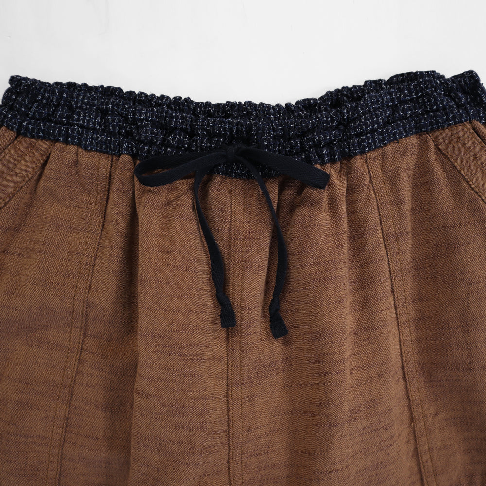 儀右ヱ門 もんぱん 久留米絣 もんぺ ロングパンツ Y7033-2 日本製