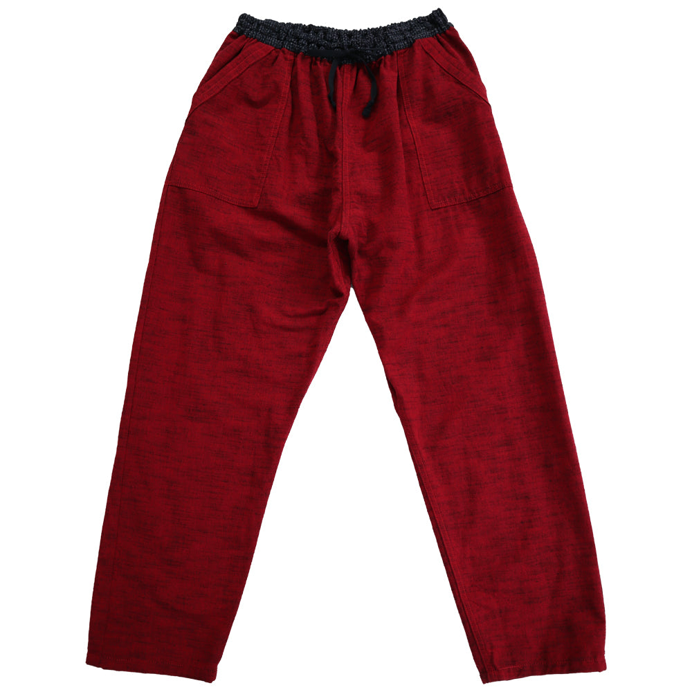 儀右ヱ門 もんぱん 久留米絣 もんぺ ロングパンツ Y7033-2 日本製