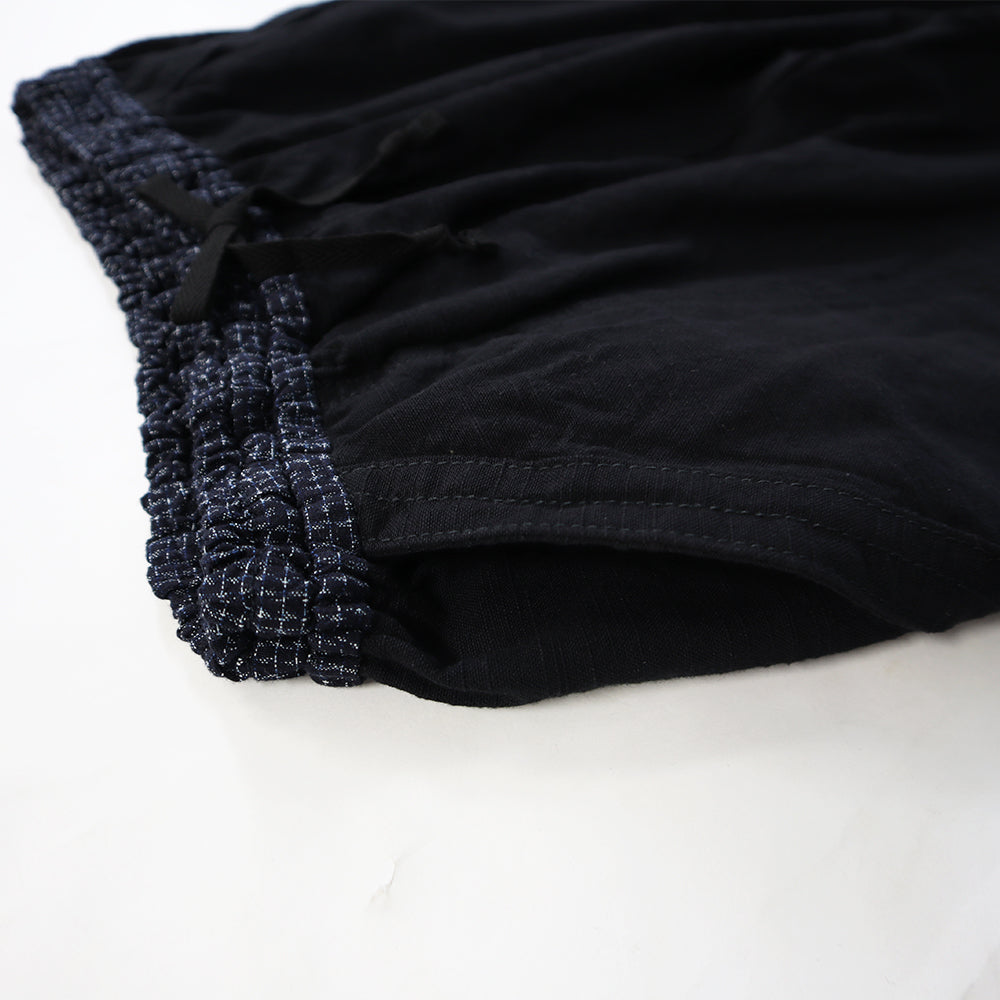 儀右ヱ門 もんぱん 久留米絣 もんぺ ロングパンツ Y7033-2 日本製