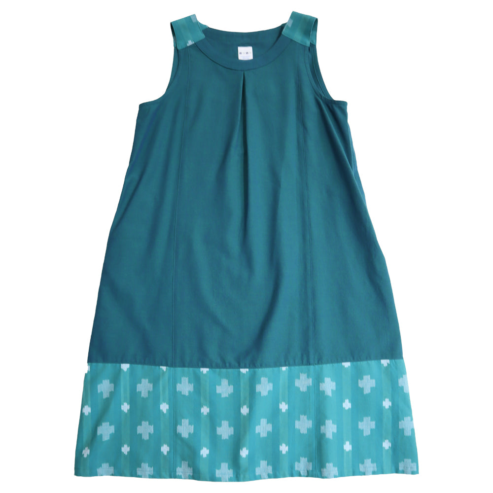 儀右ヱ門 ギエモン ぎえもん 久留米絣 ジャンパースカート Y9067  日本製【2025ss】