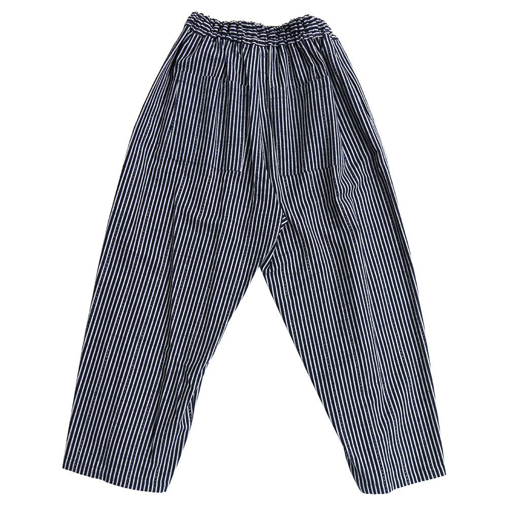 儀右ヱ門 久留米絣ワイドパンツ Y7088  ギエモン ぎえもん ミセス 春夏秋冬  日本製 送料無料