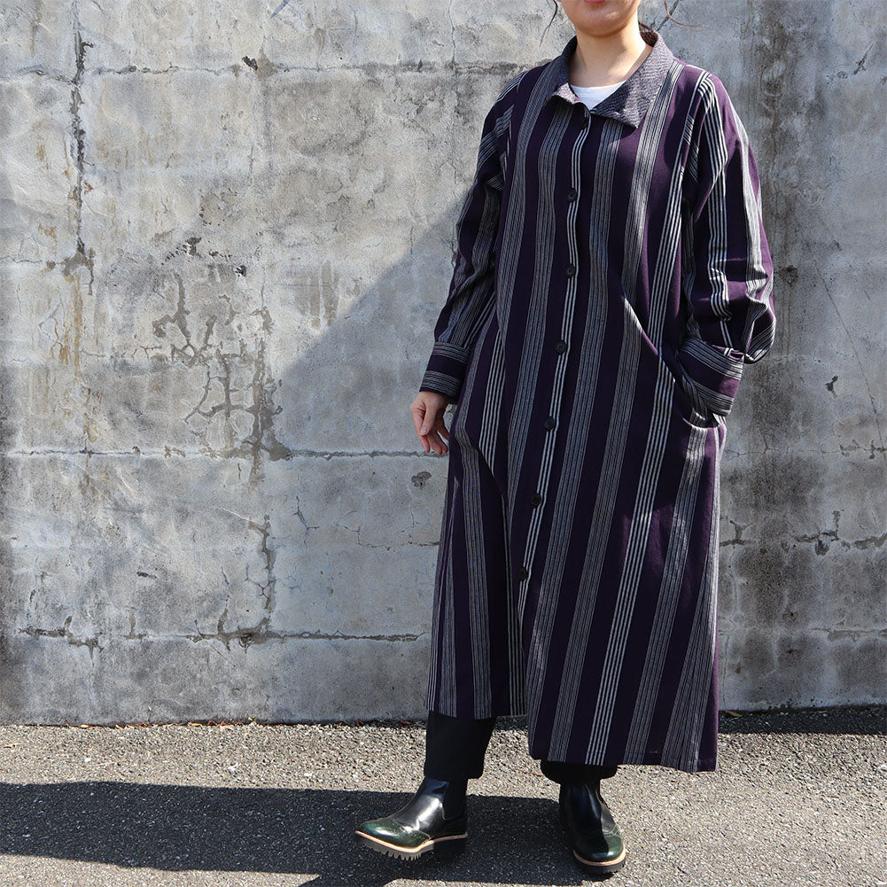 儀右ヱ門 ギエモン ぎえもん 久留米絣 コート ソ277 【2023sp】