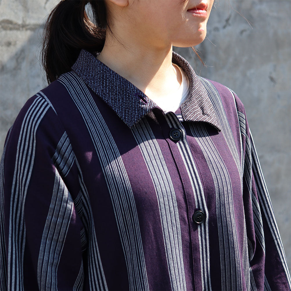儀右ヱ門 ギエモン ぎえもん 久留米絣 コート ソ277 【2023sp】