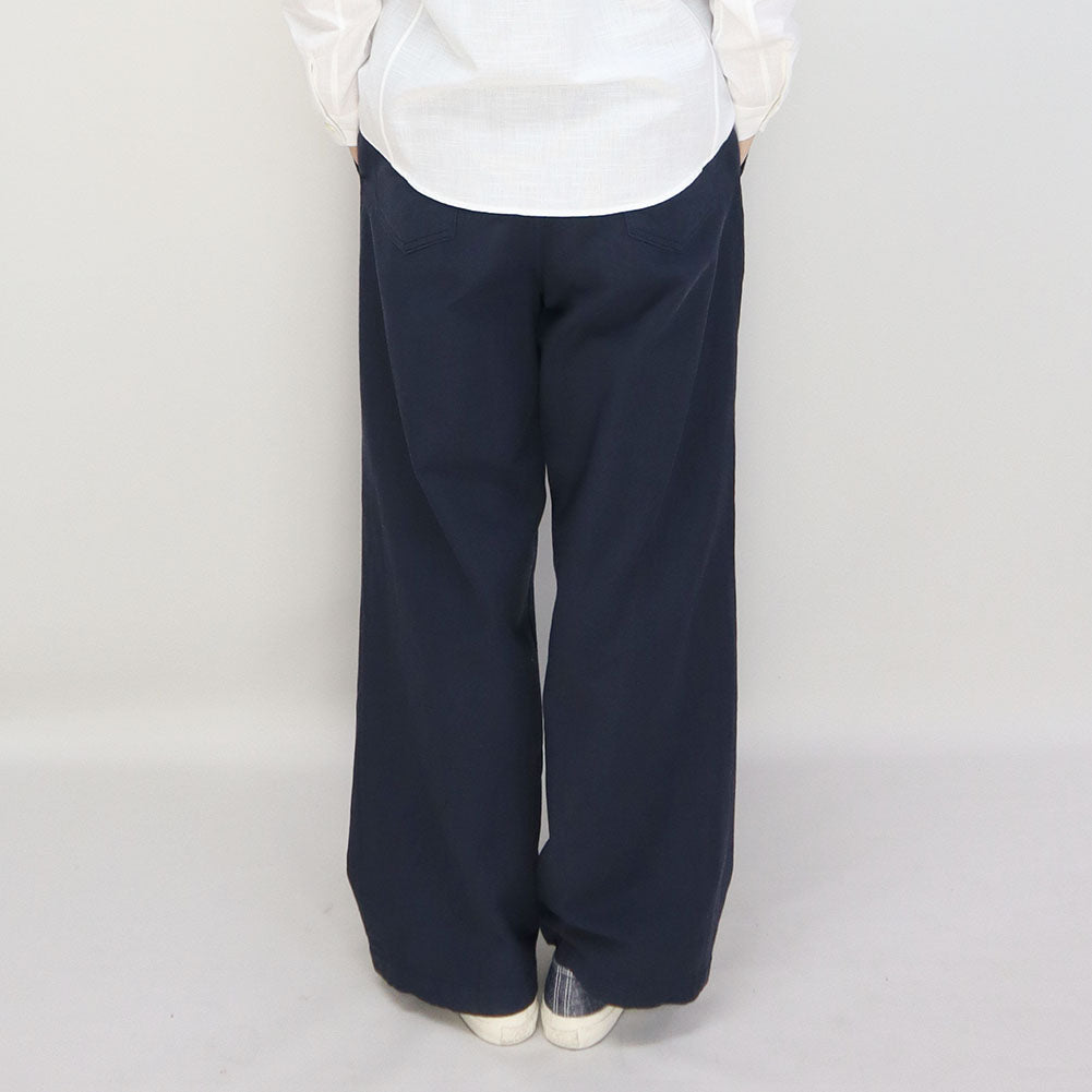 儀右ヱ門 ギエモン ぎえもん 久留米絣 パンツ  Y7090  【2023sp】