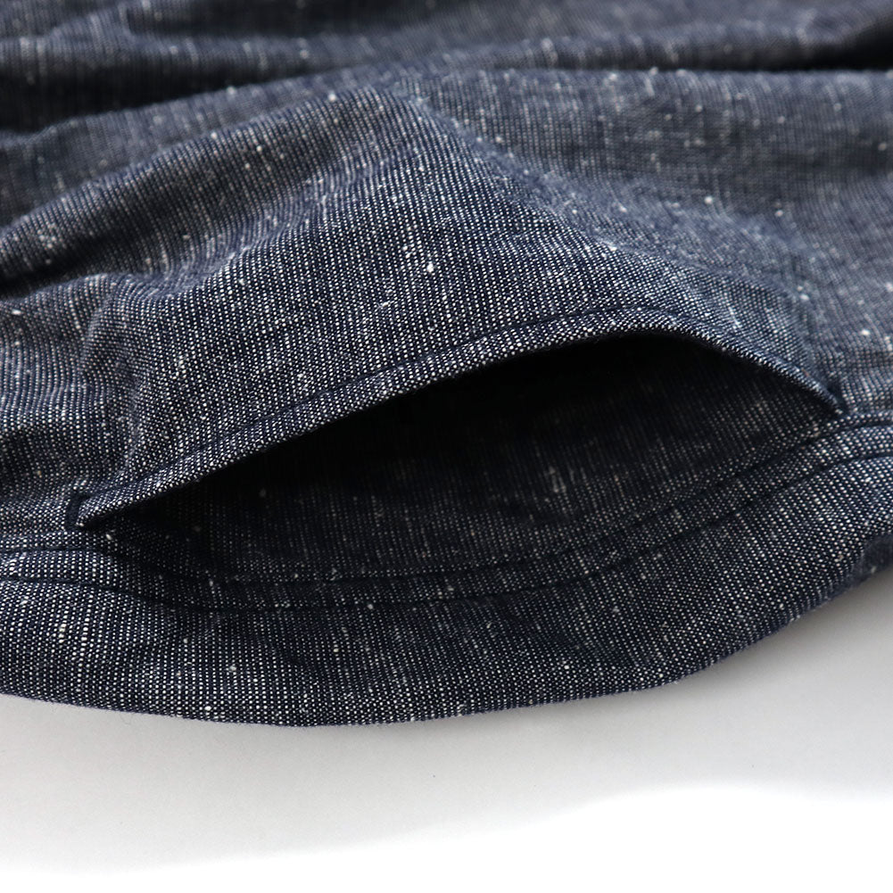 儀右ヱ門 ギエモン ぎえもん 久留米絣 パンツ  Y7090  【2023sp】